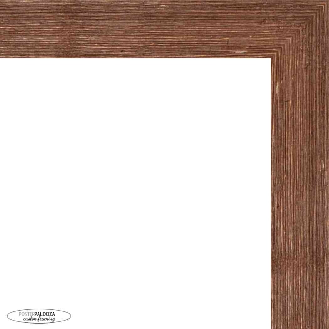 39x13 or Puzzle Frame Brown Barnwood Distressed/Aged Old Weathered Natural Wood Look Panoramic Frame