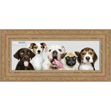 39x13 or Puzzle Traditional Antique Gold Complete Wood Panoramic Frame with UV Acrylic, Backing, & Hardware