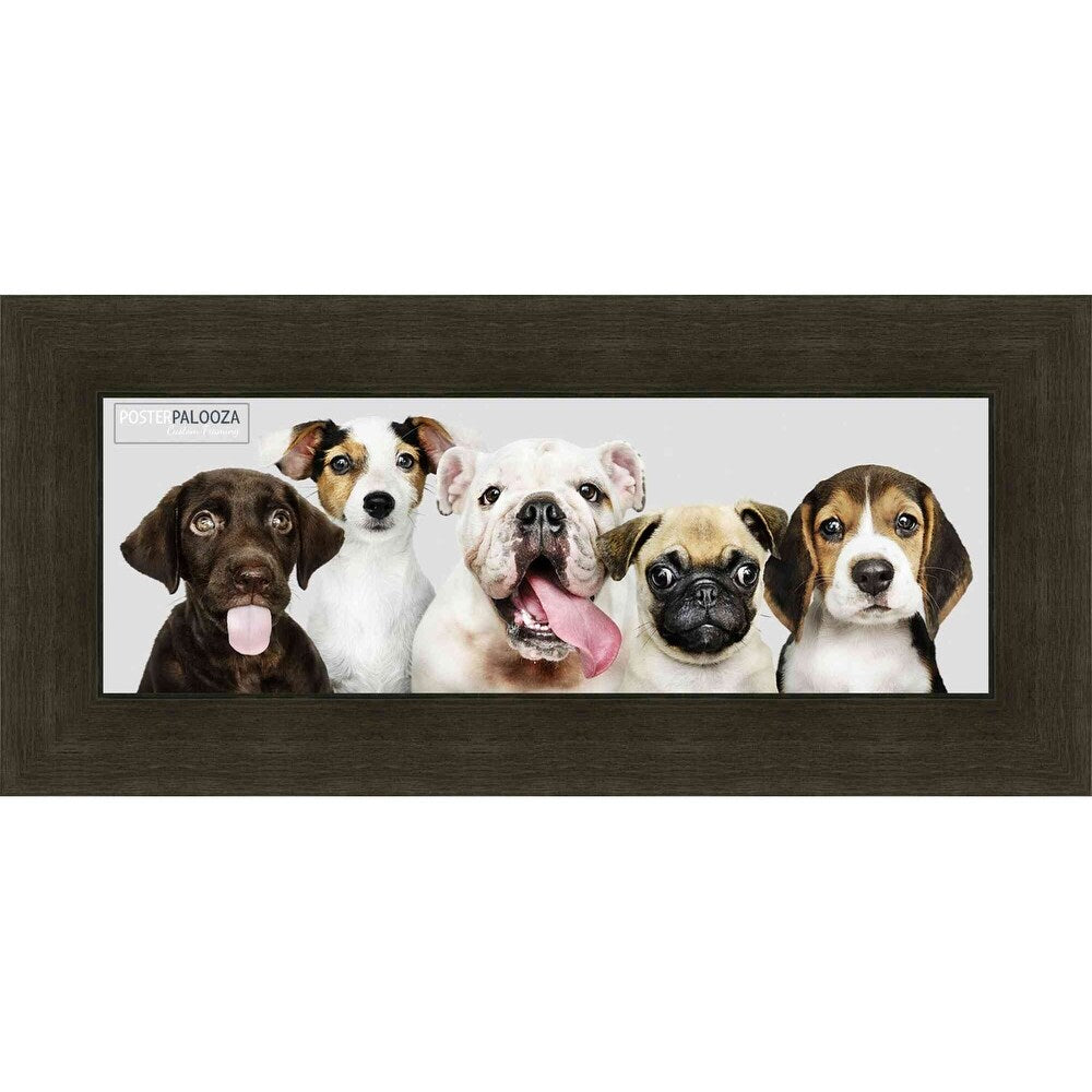 39x13 or Puzzle Traditional Black Complete Wood Panoramic Frame with UV Acrylic, Foam Board Backing, & Hardware