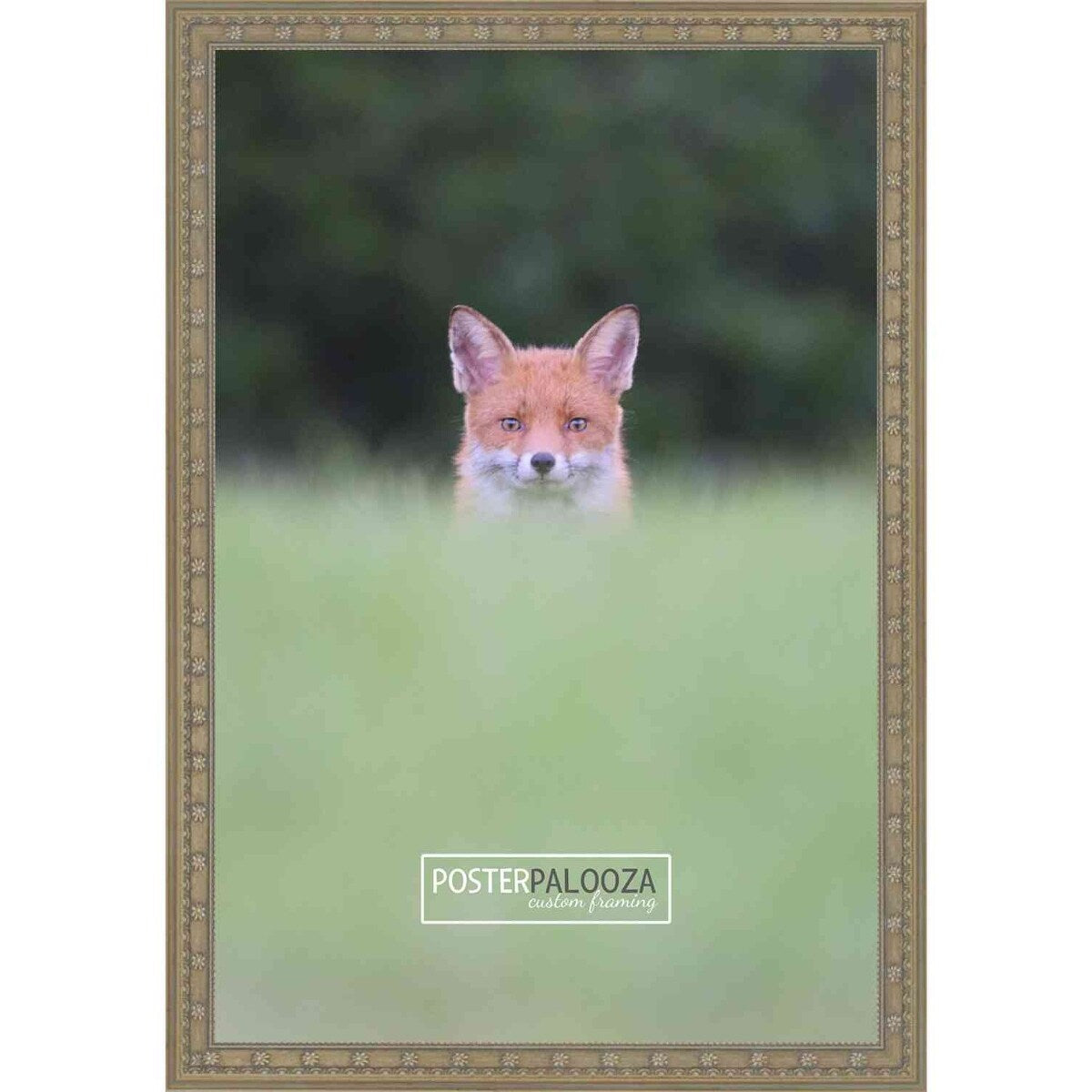 39x27 Ornate Silver Complete Wood Picture Frame with UV Acrylic, Foam Board Backing, & Hardware