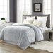 Tahari 3D Carved Pv Bottom Dye Comforter Reverse To Sherpa