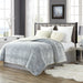 Tahari 3D Carved Pv Bottom Dye Comforter Reverse To Sherpa