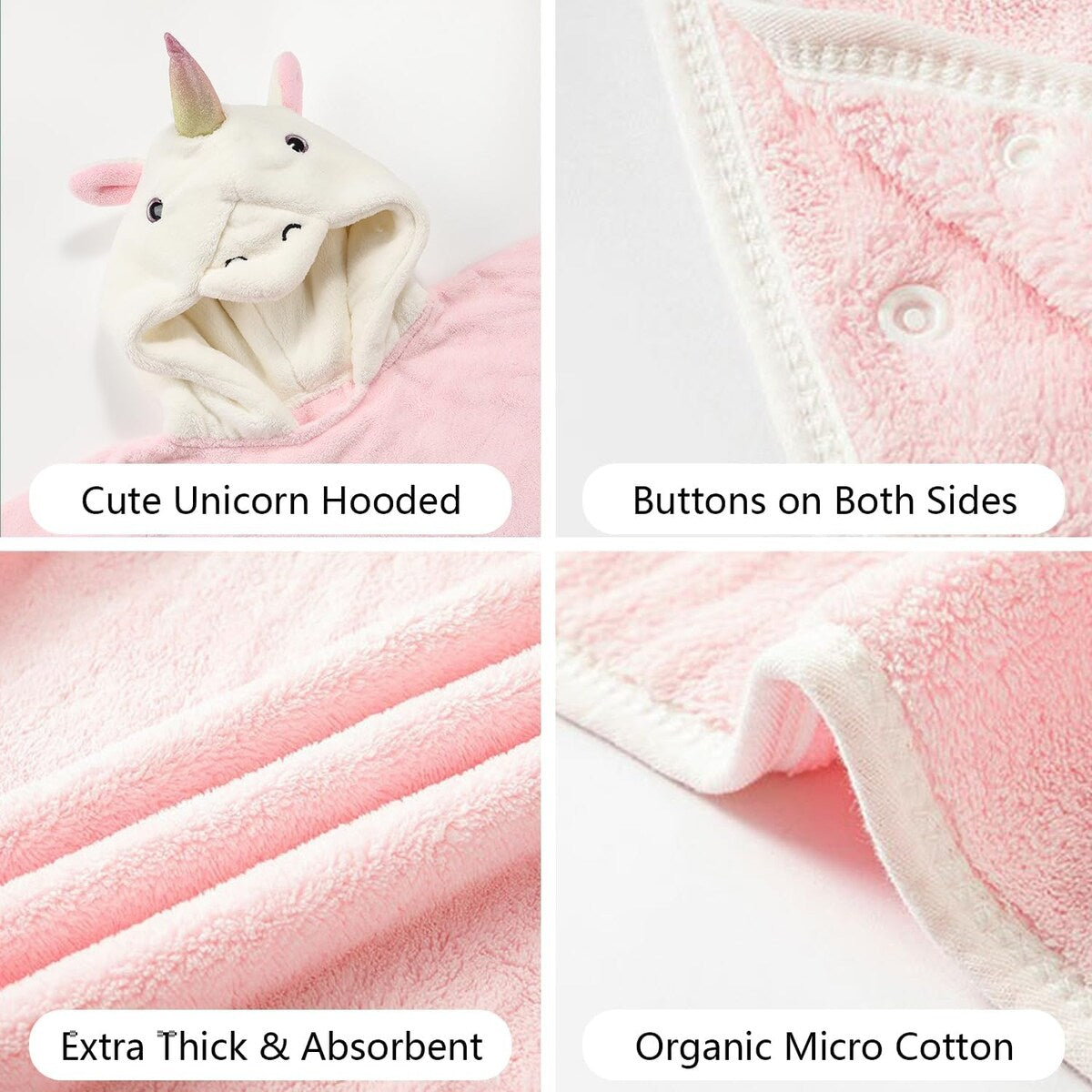 3D Hooded Bath Towel For Kids
