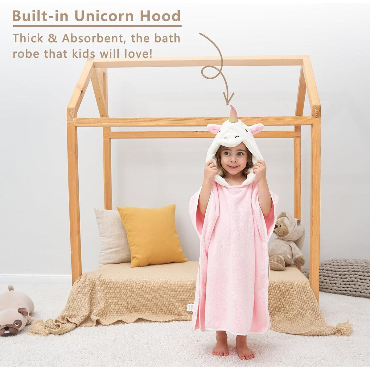 3D Hooded Bath Towel For Kids