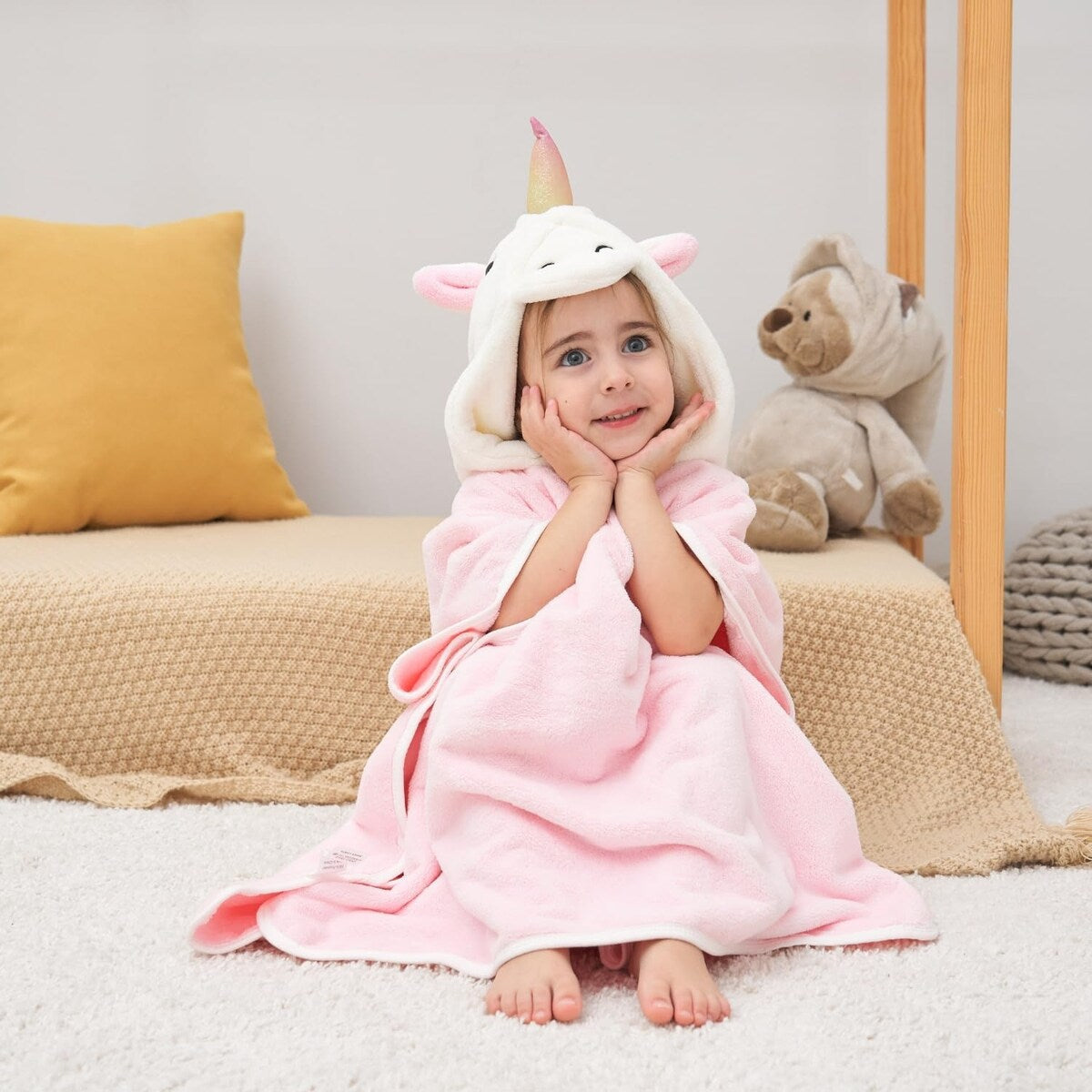 3D Hooded Bath Towel For Kids