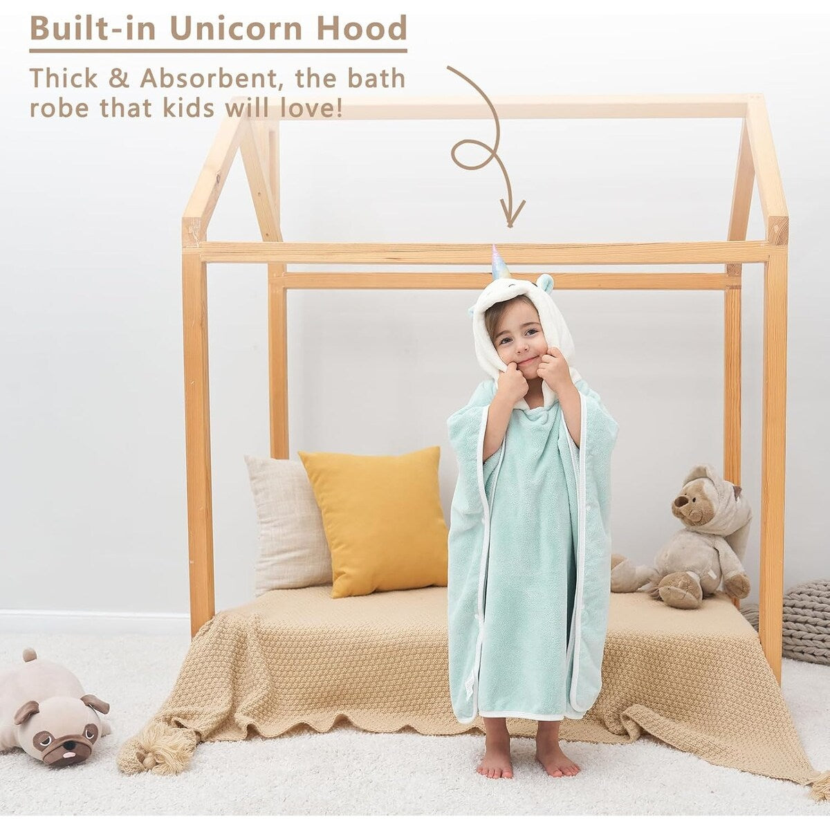 3D Hooded Bath Towel For Kids