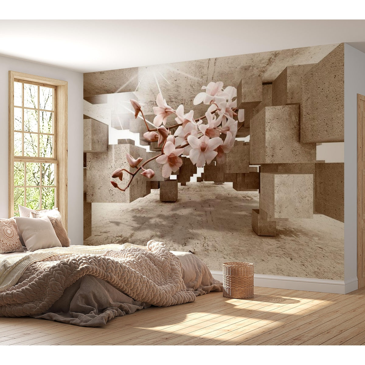 3D Illusion Non-pasted Wallpaper Wall Mural - Little Miracles