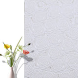 3D Rose Flower Peel and Stick Wallpaper,28"x28"/pc (White_50pc) - 50pc
