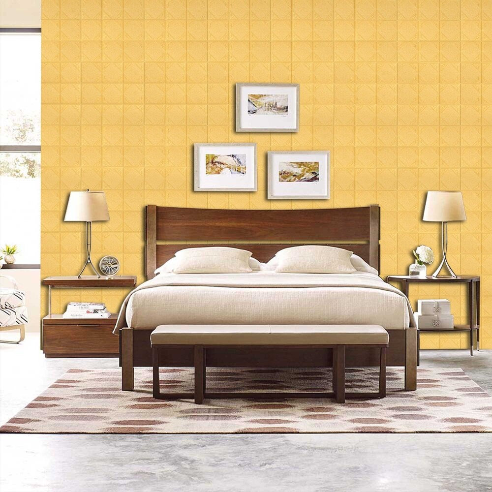 3D Stream Pattern Sticker For Wall Decor,28"x28"/pc - 20pc