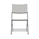 3PC Indoor/Outdoor PE Rattan Folding Bistro Set