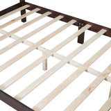 3PCS Retro Design Queen/Full Size Wood Platform Bed Set with 2 Nightstands