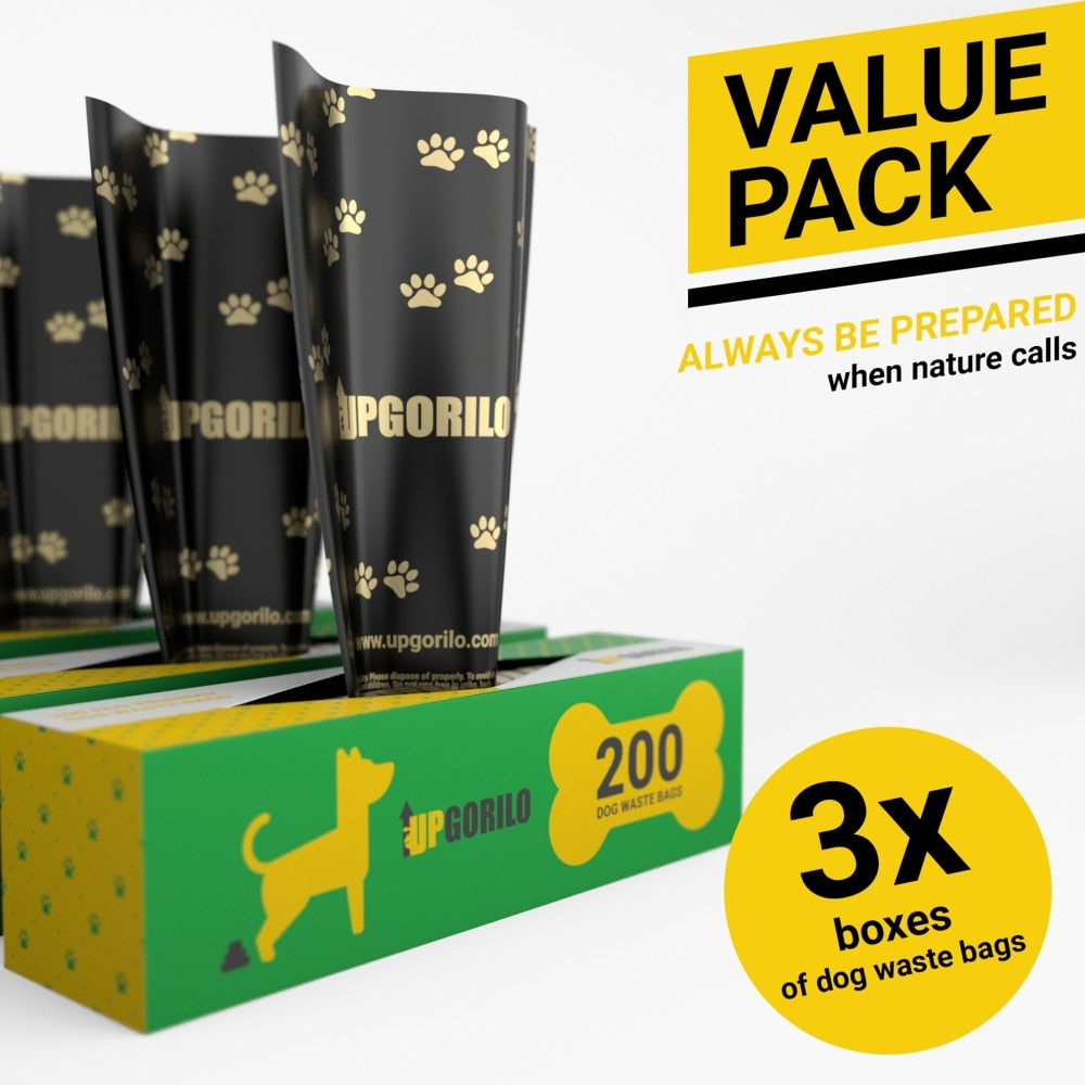 3PK 8x13 Roll Unscented Premium Pet Waste Station Bags - 600 Bags