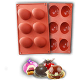 3Pcs Round Silicone Chocolate Bomb Molds