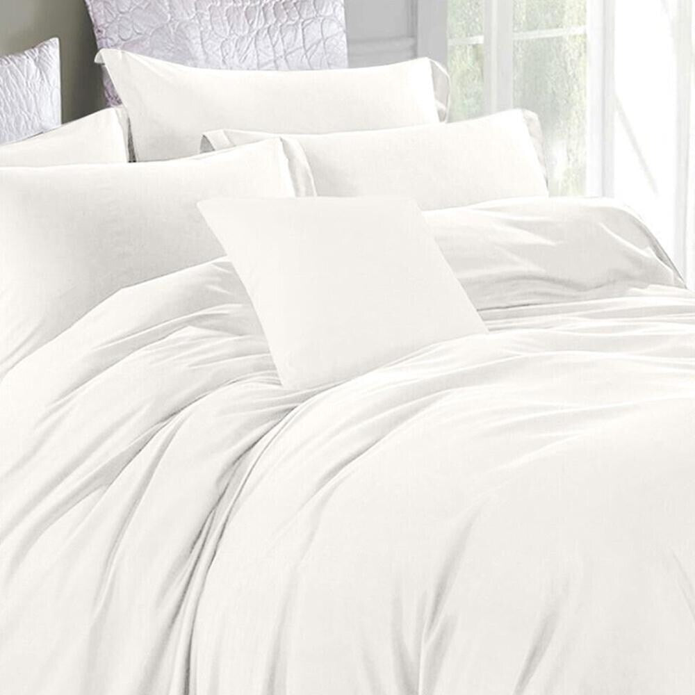 3pc King Size Duvet Cover With Pillow Shams Bedding Set Cream