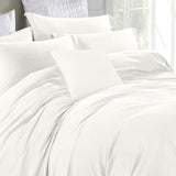 3pc King Size Duvet Cover With Pillow Shams Bedding Set Cream