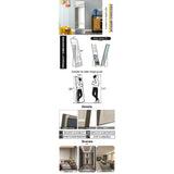 3rd generation gray solid wood frame full-length mirror, dressing mirror, bedroom/ decorative mirror, clothing store