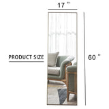 3rd generation gray solid wood frame full-length mirror, dressing mirror, bedroom/ decorative mirror, clothing store