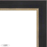 3x5 Contemporary Black Complete Wood Picture Frame with UV Acrylic, Foam Board Backing, & Hardware
