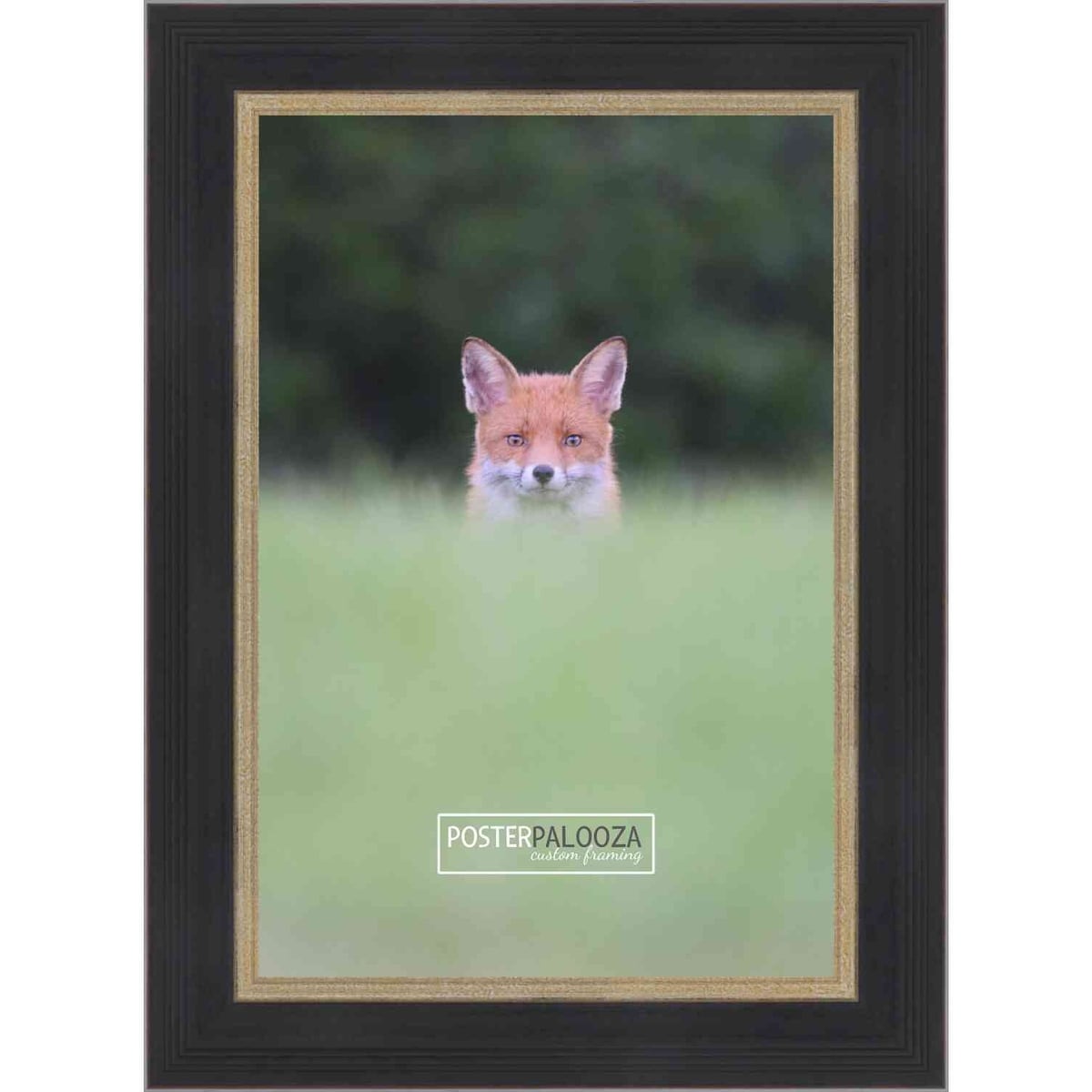 3x5 Contemporary Black Complete Wood Picture Frame with UV Acrylic, Foam Board Backing, & Hardware
