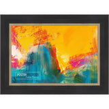 3x5 Contemporary Black Complete Wood Picture Frame with UV Acrylic, Foam Board Backing, & Hardware