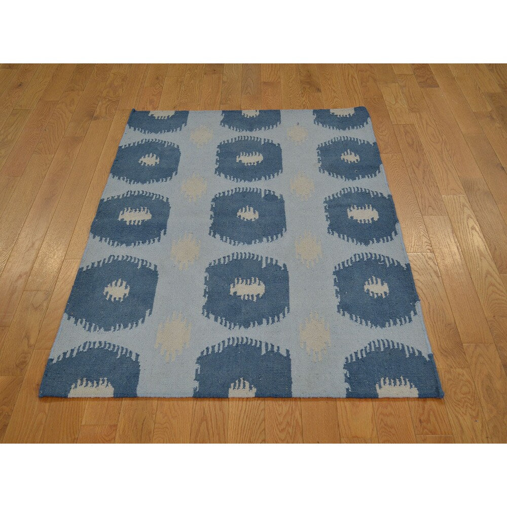 Durie Kilim Sky Blue Oriental Rug