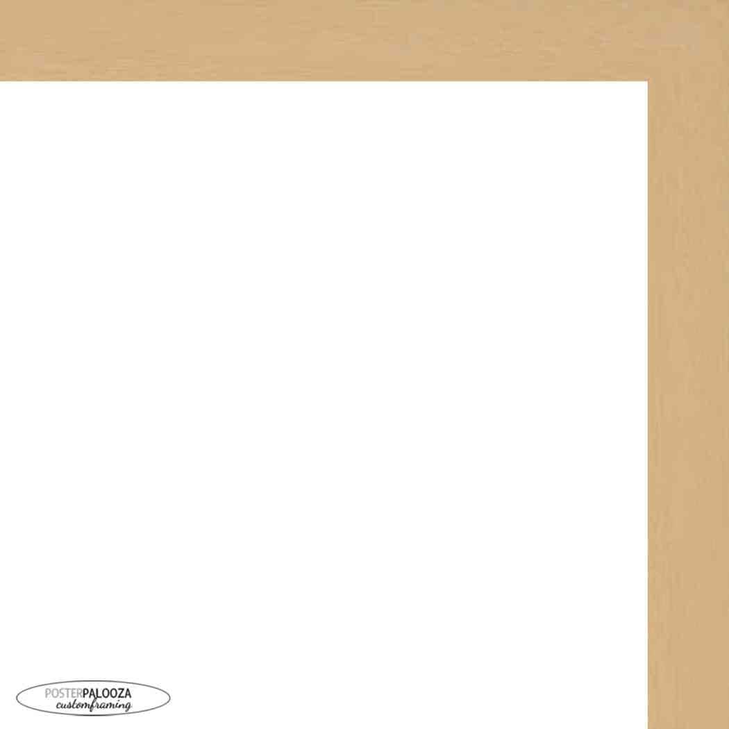 3x5 Traditional Natural Complete Wood Picture Frame with UV Acrylic, Foam Board Backing, & Hardware