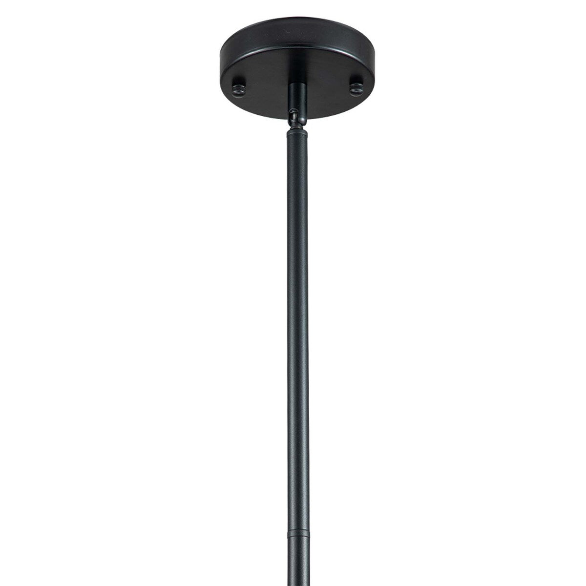 4 - Light Farmhouse Rectangle Black Iron and Wood Candle Chandelier