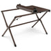 4-6 Person Portable Aluminum Camping Table Roll Up Table Grey/Brown
