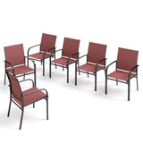 MAISON ARTS 4/6 Pieces Patio Dining Chairs, 3-Color Outdoor Textilene Dining Chairs