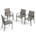 MAISON ARTS 4/6 Pieces Patio Dining Chairs, 3-Color Outdoor Textilene Dining Chairs