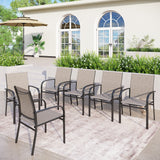 MAISON ARTS 4/6 Pieces Patio Dining Chairs, 3-Color Outdoor Textilene Dining Chairs