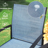 MAISON ARTS 4/6 Pieces Patio Dining Chairs, 3-Color Outdoor Textilene Dining Chairs