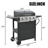 4 Burner Barbecue Grill Stainless Steel Gas Grill