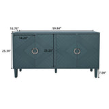 4-Door Storage Cabinet with Adjustable Shelves