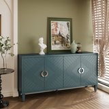 4-Door Storage Cabinet with Adjustable Shelves