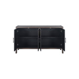 4 Door Wooden Twill Sideboard American Country Vintage Cabinet
