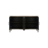 4 Door Wooden Twill Sideboard American Country Vintage Cabinet