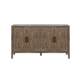 4 Door Wooden Twill Sideboard American Country Vintage Cabinet