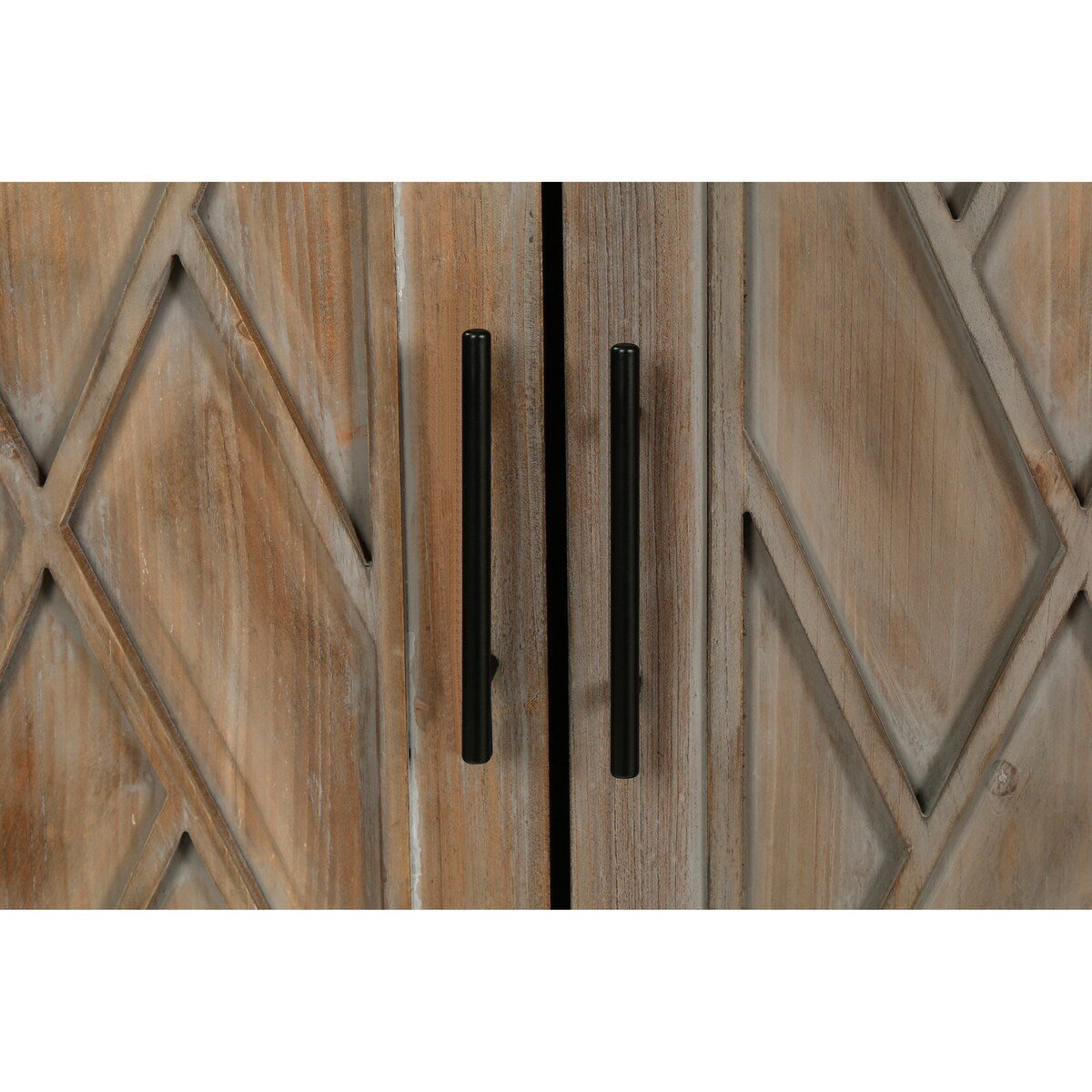 4 Door Wooden Twill Sideboard American Country Vintage Cabinet
