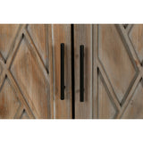 4 Door Wooden Twill Sideboard American Country Vintage Cabinet