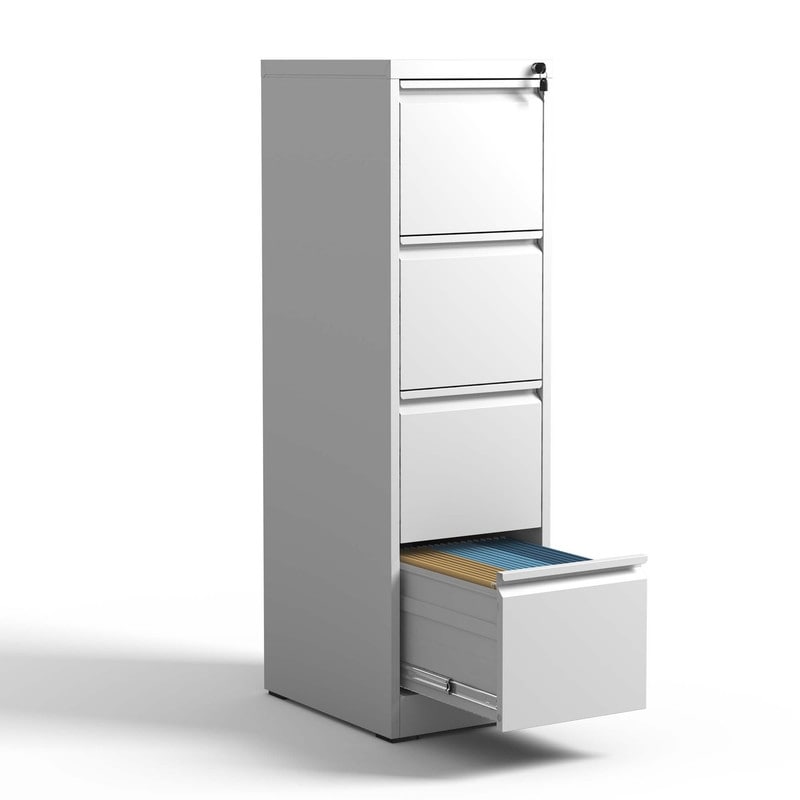 4 Drawer Metal Vertical Filing Cabinet with Lock,A4 Legal/Letter Size