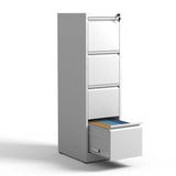 4 Drawer Metal Vertical Filing Cabinet with Lock,A4 Legal/Letter Size