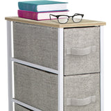 Narrow Dresser Tower with 4 Drawers - Vertical Storage for Bedroom