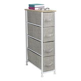 Narrow Dresser Tower with 4 Drawers - Vertical Storage for Bedroom