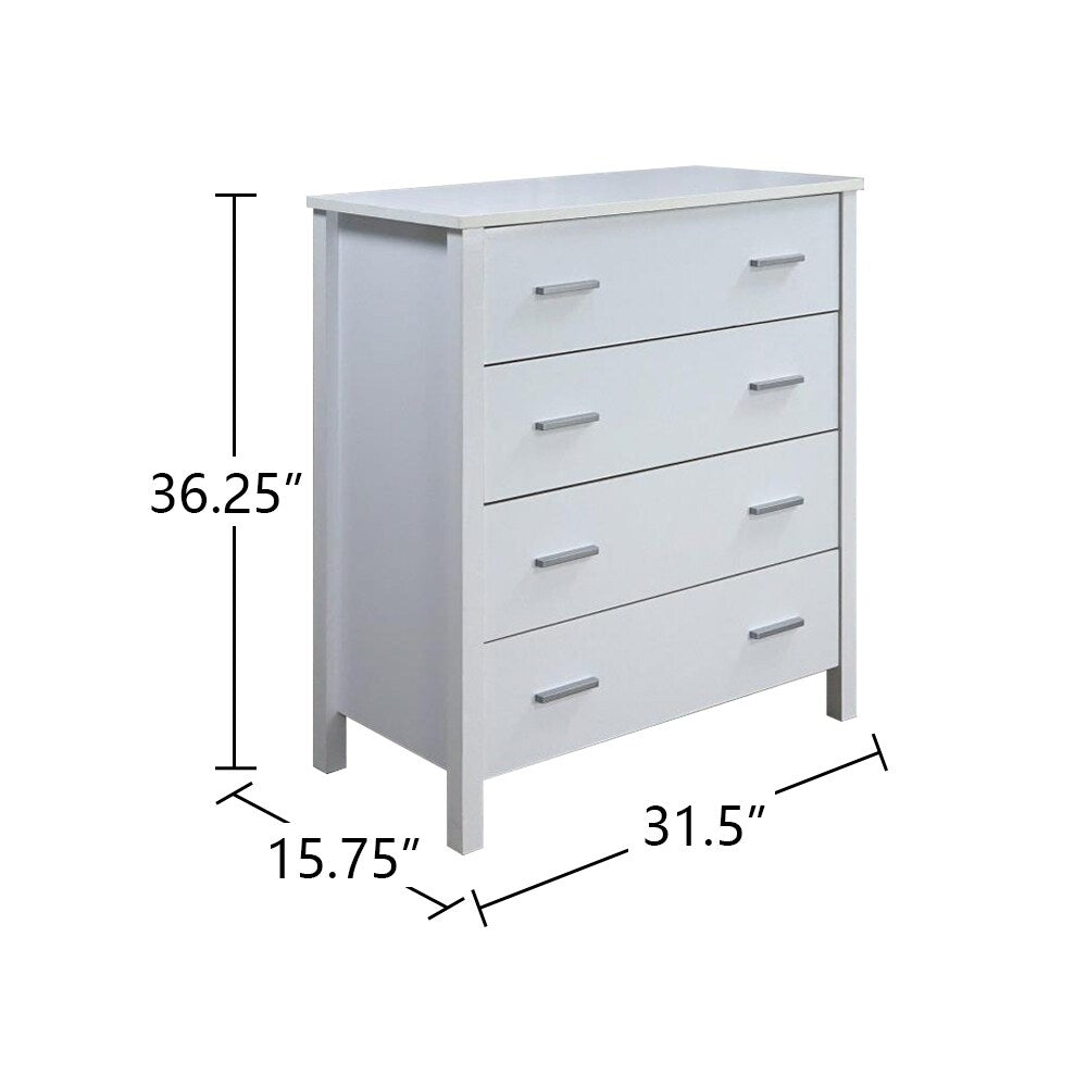 4 Drawers Wood Dresser