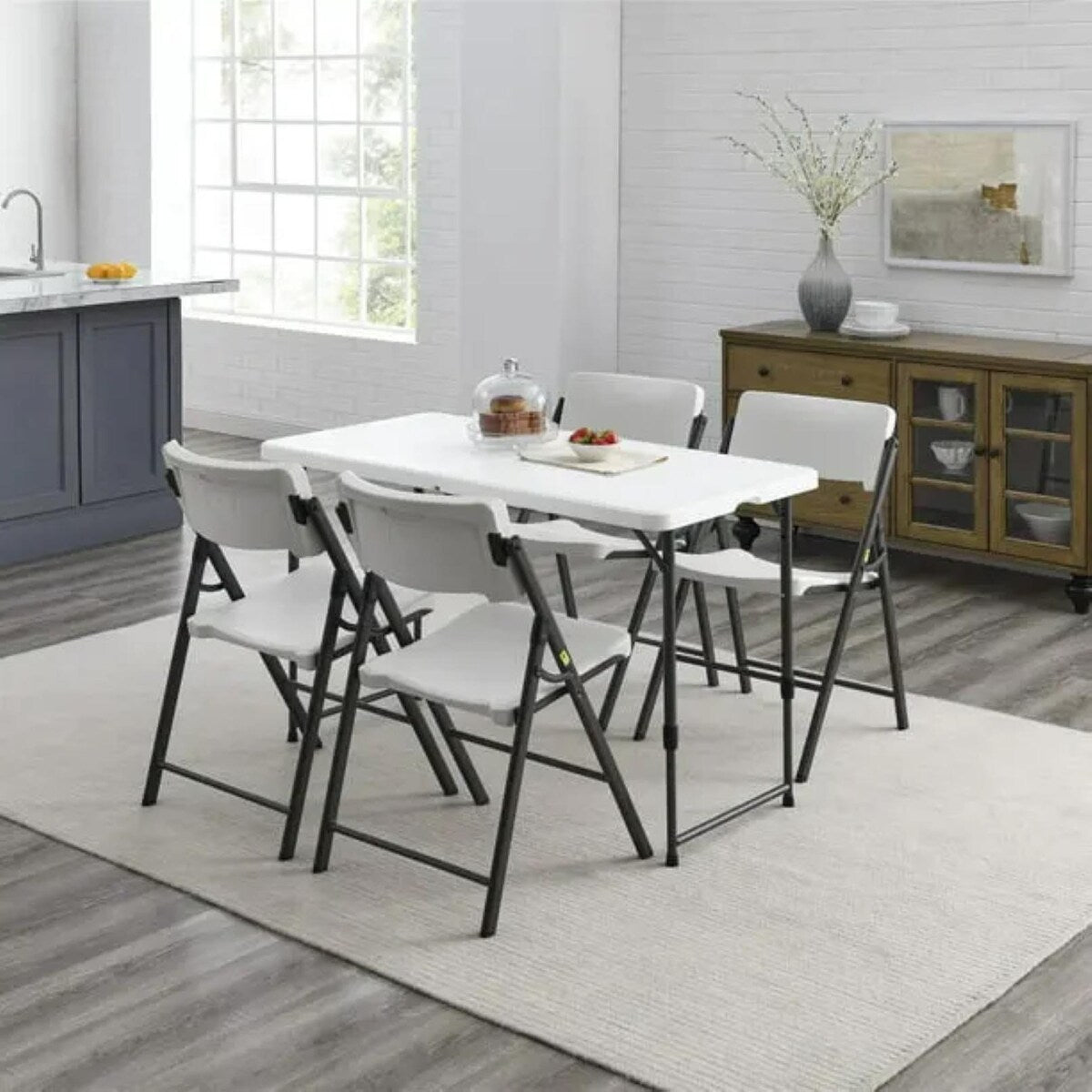 4 Ft Adjustable Height Premium Folding Table