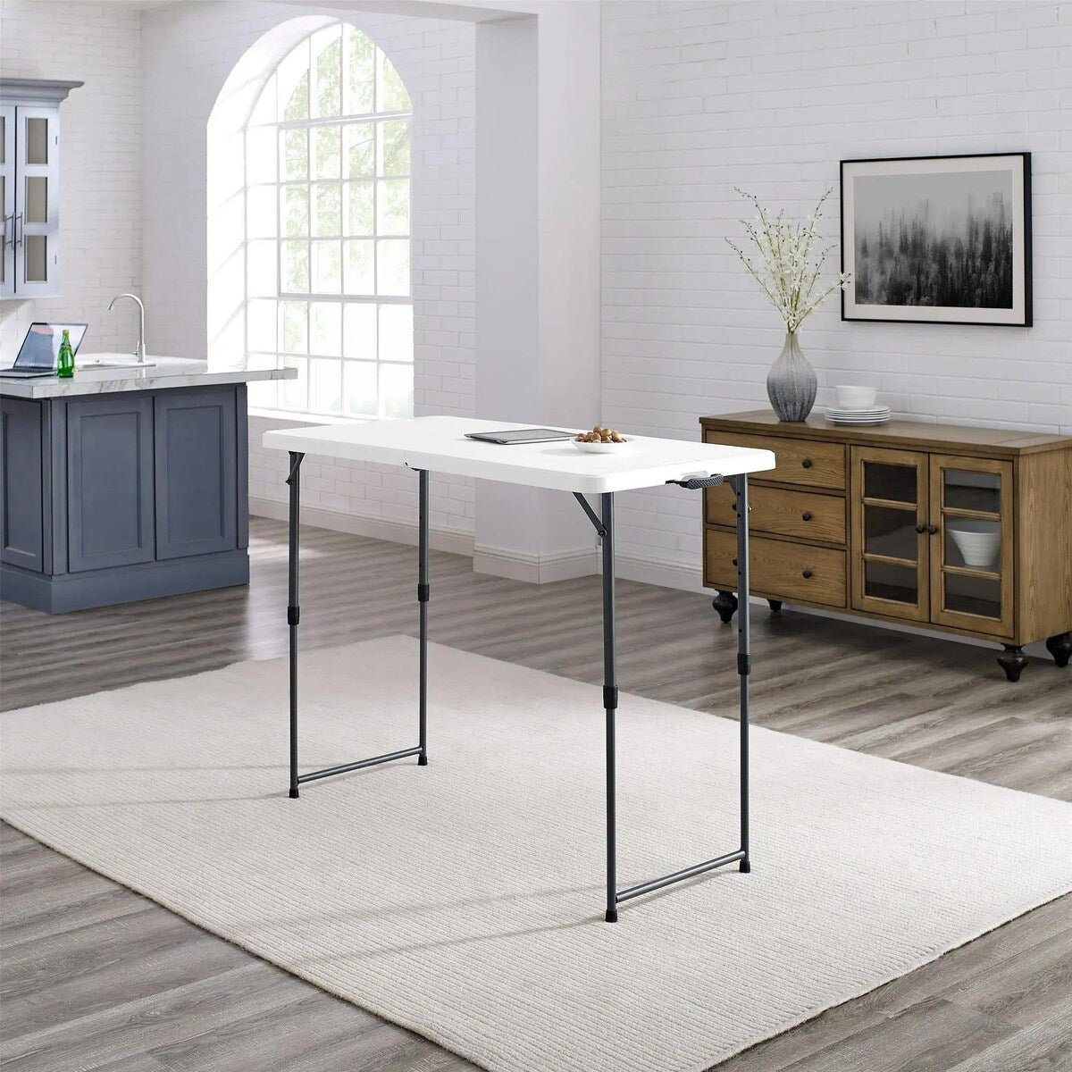 4 Ft Adjustable Height Premium Folding Table