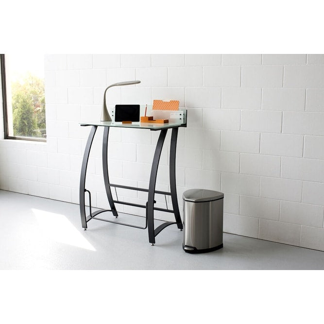 4 Gallon Step Open Trash Can, Small Stainless Steel Garbage Can
