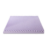 4 Inch Egg Crate Memory Foam Mattress Topper with Soothing Lavender Infusion - Crown Comfort