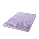 4 Inch Egg Crate Memory Foam Mattress Topper with Soothing Lavender Infusion - Crown Comfort